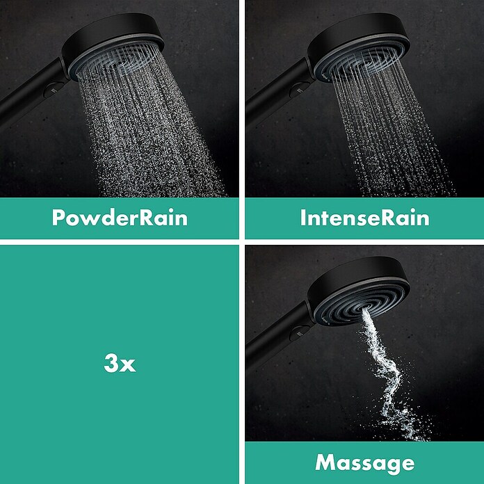 Hansgrohe Pulsify Select S Doucheset 105 EcoSmart (Zwart) | BAUHAUS