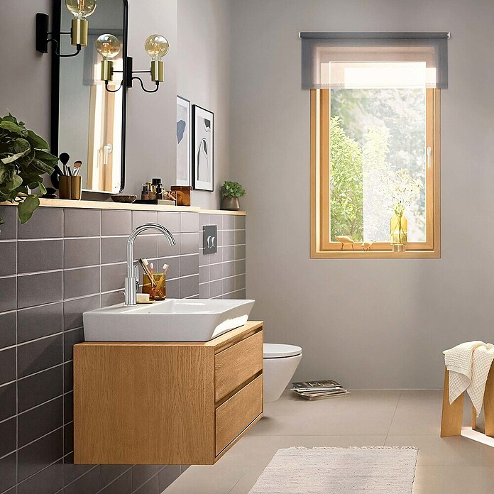 Hansgrohe Rebris E Wastafelkraan Rebris E 210 (Chroom, Glanzend) | BAUHAUS