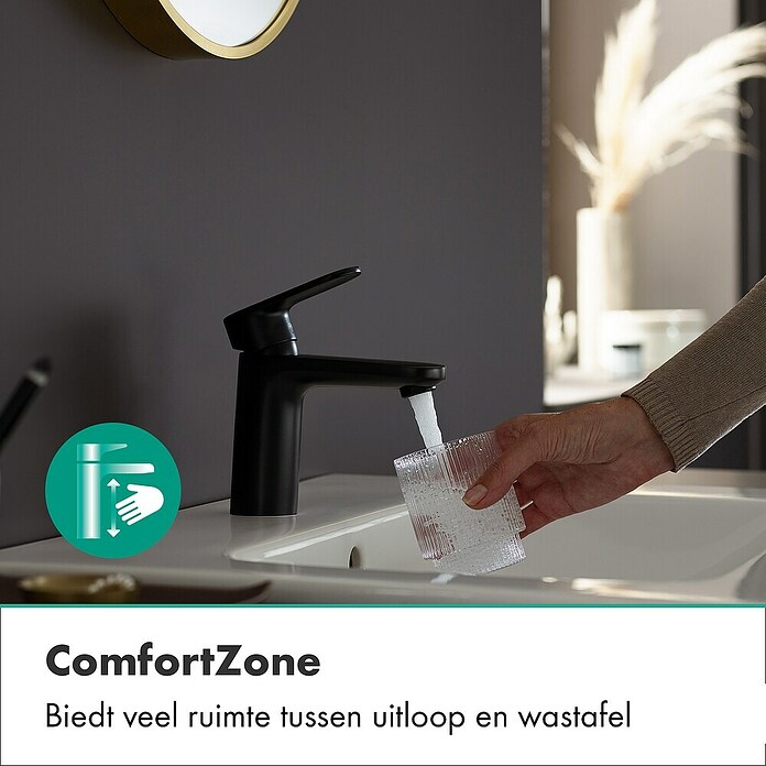 Hansgrohe Wastafelkraan (Zwart) | BAUHAUS