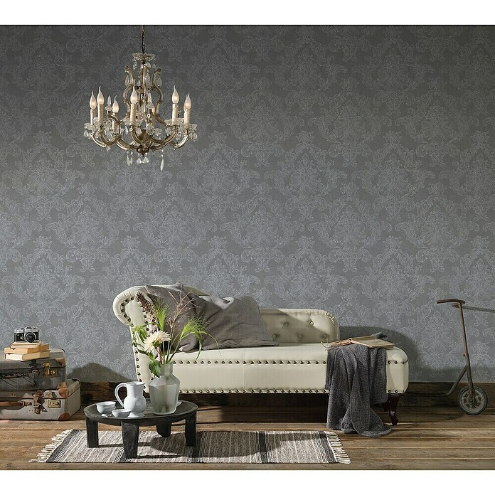 A.S. Création Flis tapeta Elegance 3  (Tamnosiva, Ukras, 10,05 x 0,53 m) | BAUHAUS