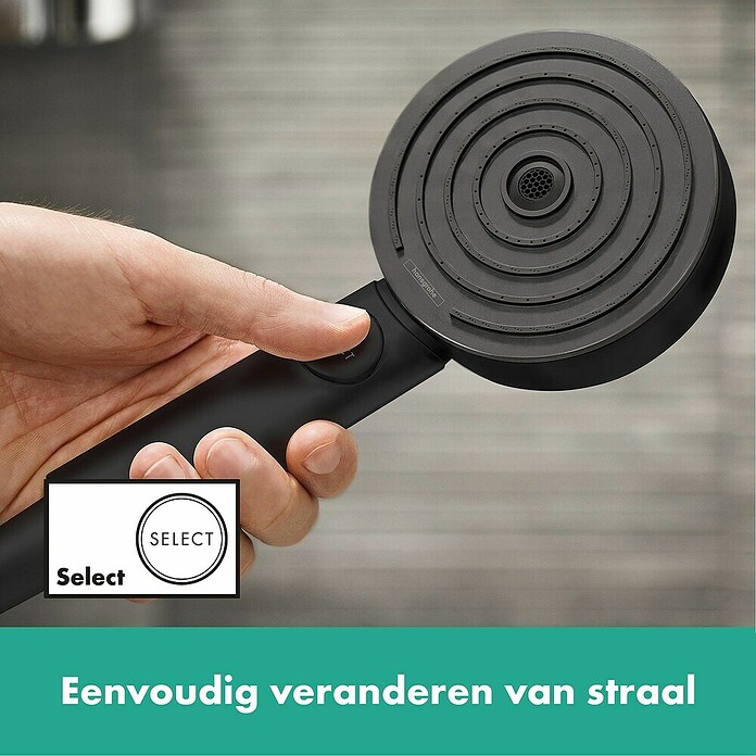 Hansgrohe Pulsify Select S Douchekop 105 Activation EcoSmart (Diameter: 10,5 cm, Zwart) | BAUHAUS