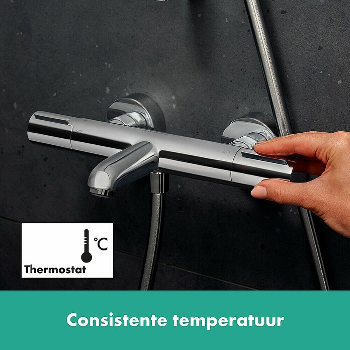 Hansgrohe Ecostat Badkraan Element (Zilver) | BAUHAUS