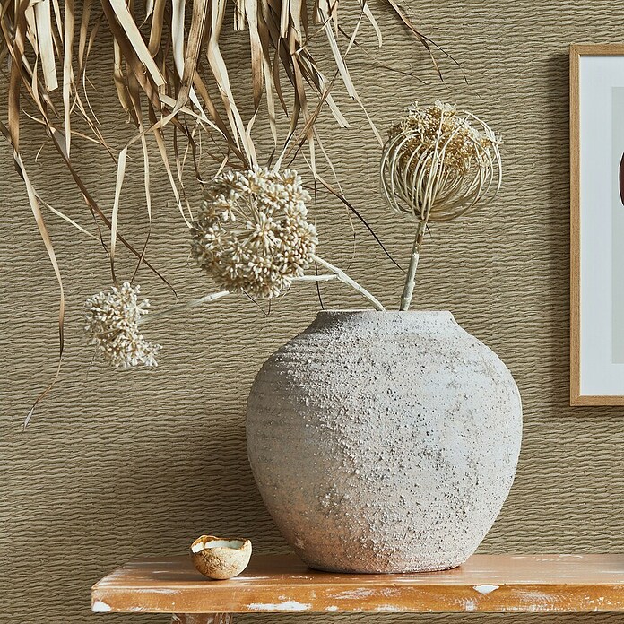 Marburg Travertino Vliestapete Textiloptik (Beige, Sonstiges, 10,05 x 0,53 m) | BAUHAUS