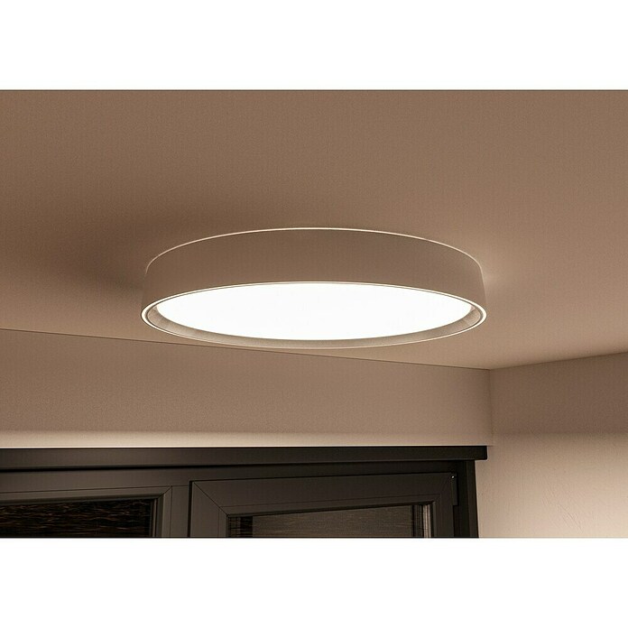 MegaLight LED-Deckenleuchte rund Saturn (30 W, Ø x H: 40 x 7,5 cm, Weiß, Mehrfarbig) | BAUHAUS