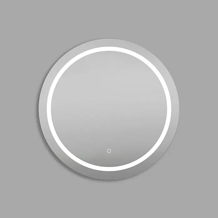 Camargue Espejo con luz Lisbeth - Diámetro: 60 cm - Espejo de baño redondo con iluminación LED, que ofrece un diseño moderno y elegante para tu baño.