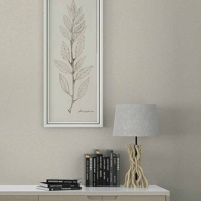 Marburg Travertino Vliestapete (Beige, Uni, 10,05 x 0,53 m) | BAUHAUS