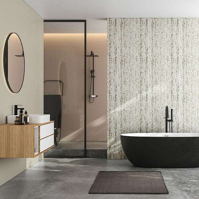 Marburg Travertino Vliestapete (Beige, Uni, 10,05 x 0,53 m) | BAUHAUS