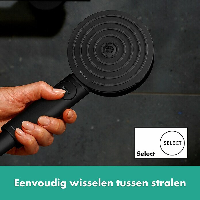 Hansgrohe Pulsify Select S Doucheset 105 EcoSmart (Zwart) | BAUHAUS
