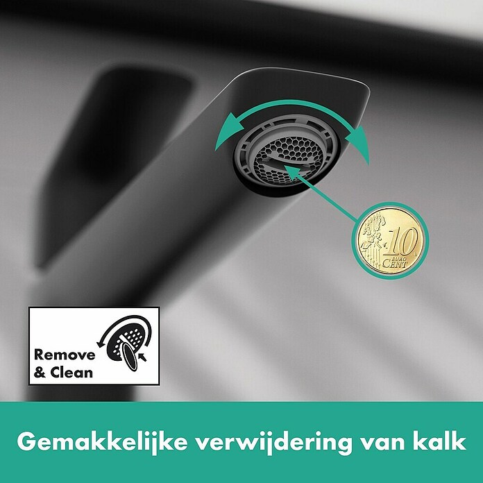 Hansgrohe Wastafelkraan Logis 100 CoolStart (Zwart) | BAUHAUS