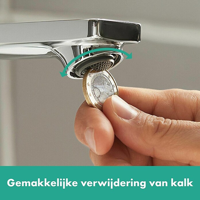 Hansgrohe Rebris E Wastafelkraan Rebris E 210 (Chroom, Glanzend) | BAUHAUS