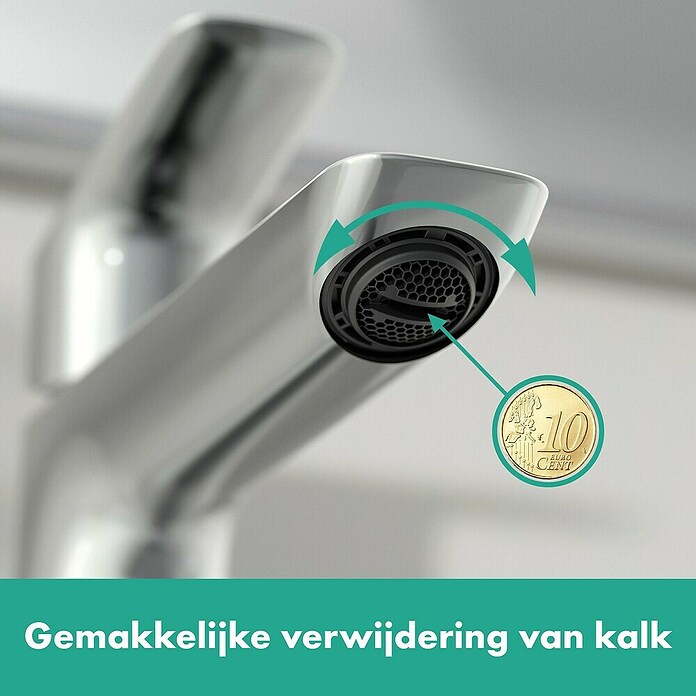 Hansgrohe Logis Wastafelkraan 110 Fine CoolStart (Chroom, Sprankelend) | BAUHAUS