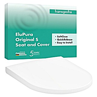 Hansgrohe Toiletzitting EluPura S Original (Kunststof, Wit, Softclose)