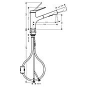 Hansgrohe Keukenkraan Zesis 150 (Chroom) | BAUHAUS