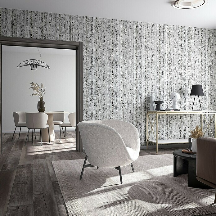 Marburg Travertino Vliestapete Struktur (Hellgrau-Grau, Steinoptik, 10,05 x 0,53 m) | BAUHAUS