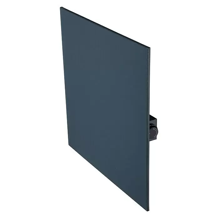 Admiral Radiador metálico por infrarrojos - 600 x 600 mm, 365 W, Antracita - Panel rectangular gris oscuro con una perilla de control en el lado derecho.