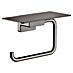 Hansgrohe AddStoris Toiletrolhouder & Planchet Zwart 