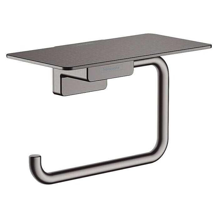 Hansgrohe AddStoris Toiletrolhouder & Planchet Zwart (Zwart chroom) | BAUHAUS