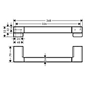 Hansgrohe AddStoris Handgreep (79 x 52 mm, Metaal) | BAUHAUS