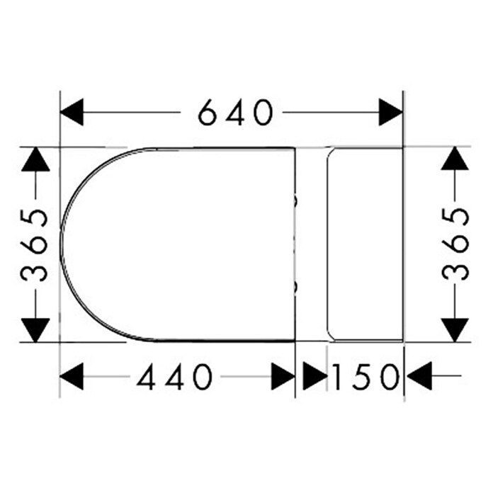 Hansgrohe Toiletset EluPura Original S 640 (Wit) | BAUHAUS