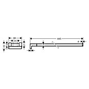 Hansgrohe AddStoris Handdoekhouder (Zwart, Breedte: 80 mm) | BAUHAUS