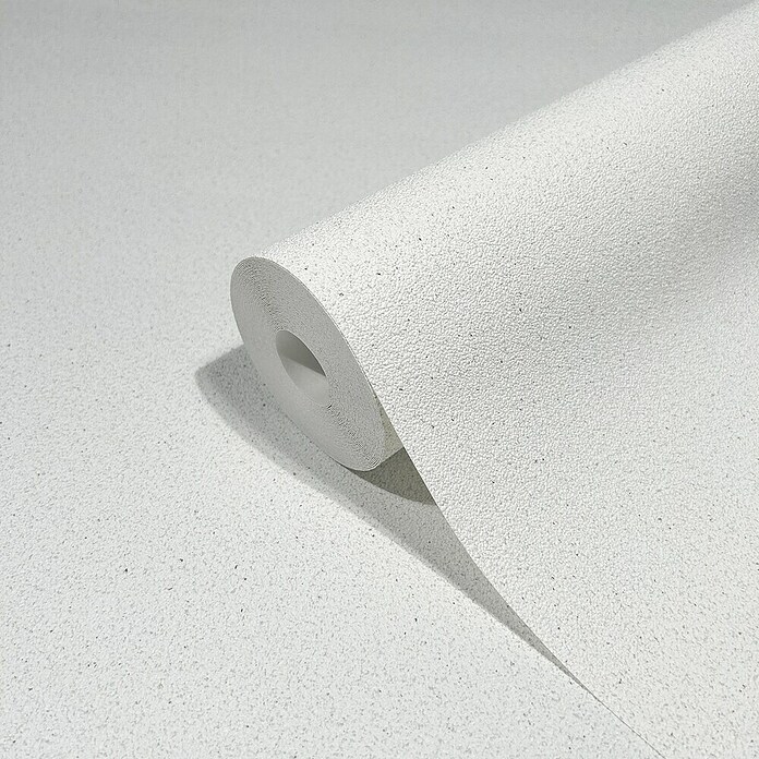 Marburg Travertino Vliestapete (Weiß, Uni, 10,05 x 0,53 m) | BAUHAUS
