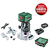 Bosch Power for All 18V Maschinenpaket (Akku-Kantenfräser AdvancedTrimRouter 18V-8 + reduz. Starter-Kit + gratis Systembox) | BAUHAUS