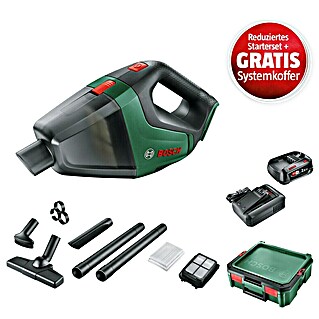 Bosch Power for All 18V Maschinenpaket (Akku-Handstaubsauger UniversalVac 18 (ohne Akku) + reduz. Starter-Kit + gratis Systembox)