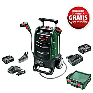 Bosch Power for All 18V Maschinenpaket (Akku-Hochdruckreiniger Fontus (1 Akku) + reduz. Starter-Kit + gratis Systembox)