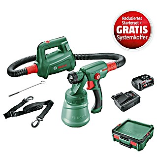 Bosch Power for All 18V Maschinenpaket (Akku-Farbsprühsystem EasySpray 18V-100 + reduz. Starter-Kit + gratis Systembox)