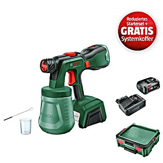 Bosch Power for All 18V Maschinenpaket (Akku-Farbsprühsystem Universal Spray 18V-300 + reduz. Starter-Kit + gratis Systembox)