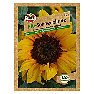 Sperli Blumensamen Sonnenblume (Bio, Helianthus annuus, Blütezeit: August)