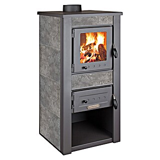 Kaminska peč Alpina Boiler (24,3 kW, Material obloge: Keramika, Siva)
