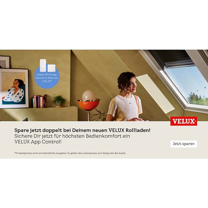 Velux Dachfenster-Rollladen SSL MK06 0000S (Passend für Fenstertyp: GGU, GGL, GPU, GPL, GHU, GHL, Passend für Fenstergröße: MK06, M06) | BAUHAUS