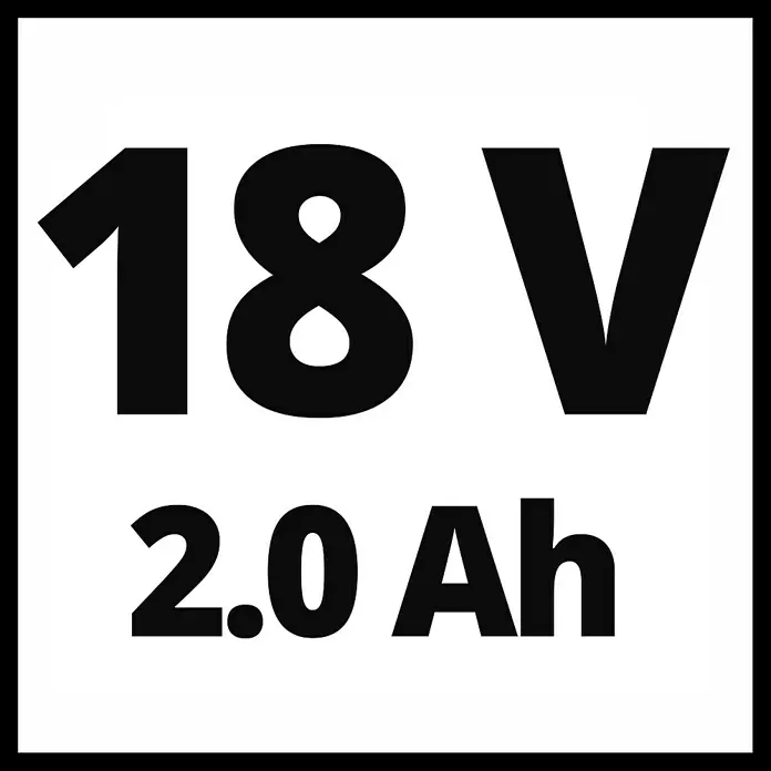 Einhell PXC 18V Taladro atornillador de batería TE-CD 18/45 3X-Li - 18 V, 1 batería, 2 Ah - Especificaciones de la batería: 18 Voltios, 2,0 Amperios-hora.
