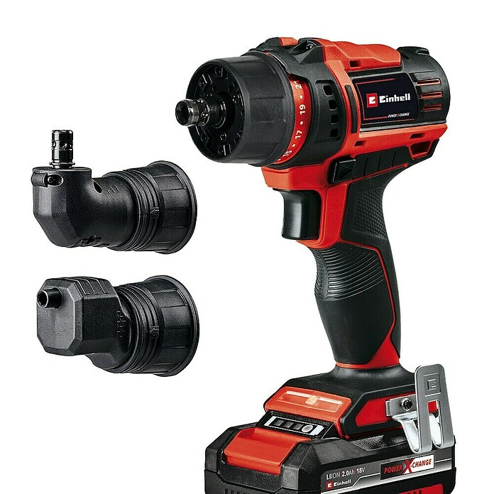 Einhell Power X-Change 18V Taladro atornillador de batería TE-CD 18/45 3X-Li (18 V, 1 batería, 2 Ah) | BAUHAUS