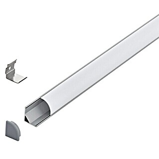 Eglo Profil Corner Profile 1 (200 x 1,6 x 1,6 cm, Aluminium, Aluminium)
