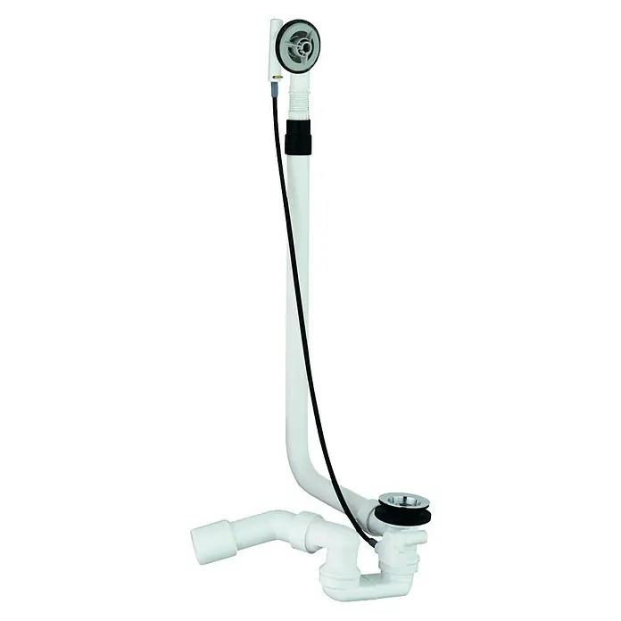 Grohe Ab- & Überlaufgarnitur Talento - Geeignet für: Sonderwannen, Kunststoff - Bild eines Siphon-Sets für Badewannen mit Ablaufgarnitur und Überlaufrohr, ideal für Sanitärinstallationen.