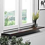 Fensterbank Komposit (113 x 25 x 2 cm, Braun, Poliert)