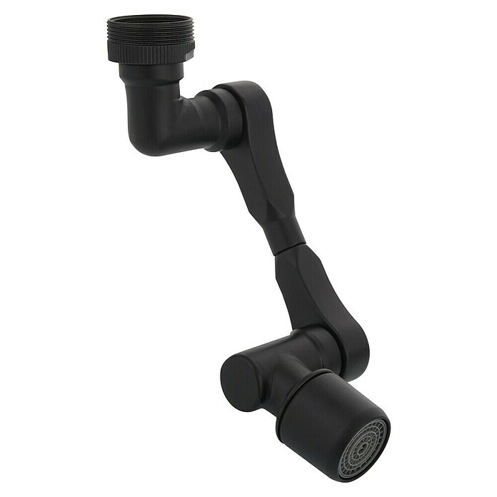 Rousseau Pieza prolongadora para grifo (Específico para: Grifería de baño y cocina, Negro) | BAUHAUS