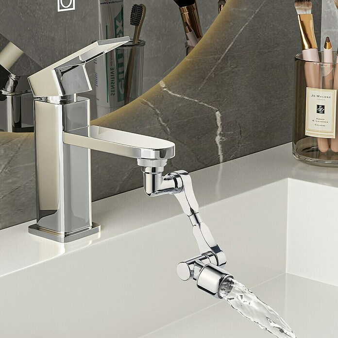 Rousseau Pieza prolongadora para grifo (Específico para: Grifería de baño y cocina, Cromo) | BAUHAUS