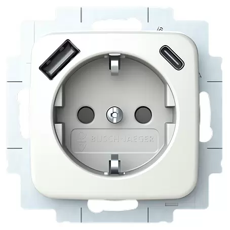 Busch-Jaeger Reflex SI USB-Steckdose 20 EUCB2USBAC-214 USB-A, USB-C