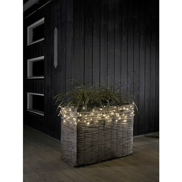 Konstsmide LED-Lichterkette Micro gefrostet (Außen, 120-flammig, 19,04 m, Warmweiß)