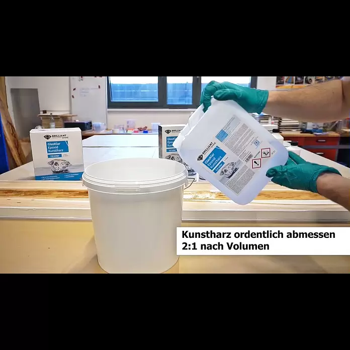 Mixbecher Brilliant Shine - 400 ml, Geeignet für: Epoxidharz - Epoxid River Table Glasklar