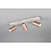 Trio Lighting Marley Regleta 3 luces (35 W, L x An x Al: 9 x 48 x 15 cm, Gris, Marrón, GU10) | BAUHAUS
