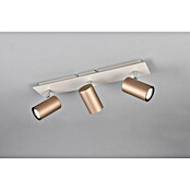 Trio Lighting Marley Regleta 3 luces (35 W, L x An x Al: 9 x 48 x 15 cm, Gris, Marrón, GU10) | BAUHAUS