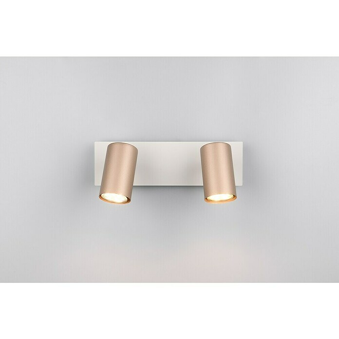 Trio Lighting Marley Regleta 2 luces (35 W, L x An x Al: 9 x 30 x 15 cm, Gris, Marrón, GU10) | BAUHAUS