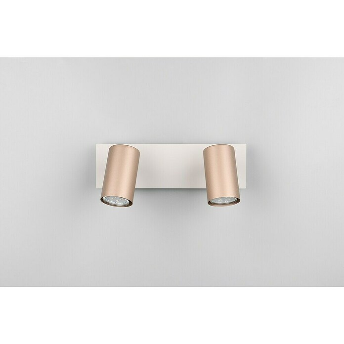 Trio Lighting Marley Regleta 2 luces (35 W, L x An x Al: 9 x 30 x 15 cm, Gris, Marrón, GU10) | BAUHAUS