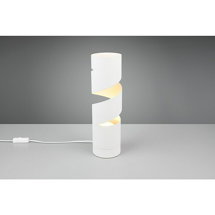 Trio Lighting Stream Lámpara de sobremesa (10 W, Ø x Al: 10 x 35 cm, Blanco, GU10) | BAUHAUS