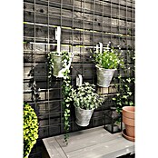 Okrogli lonec  (Ø x V: 15,5 x 37 cm, Siva, Kovina, Mat) | 8481 - Zink/Blech/Metall | IAKA - Gefäße Indoor | IAK - Gefässe,Deko outdoor, Zeitschriften | IA - Gartenhartware | I - Stadtgarten | BAUHAUS