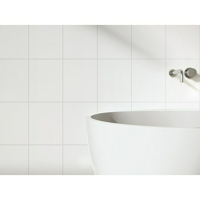 DryTile Wandfliese Snow (Weiss, Matt, L x B x S: 25 cm x 20 cm x 6 mm) | BAUHAUS